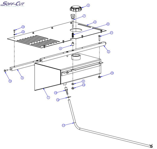 Fuel Tank Assembly parts-GX4200 By Husqvarna
