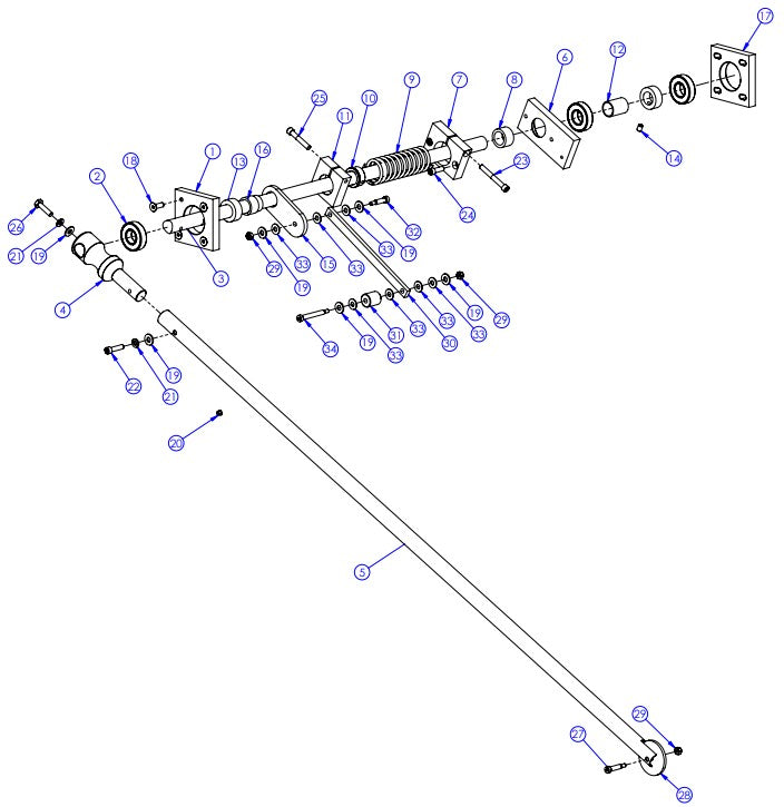 Guide Arm Assembly parts-GX4200 By Husqvarna