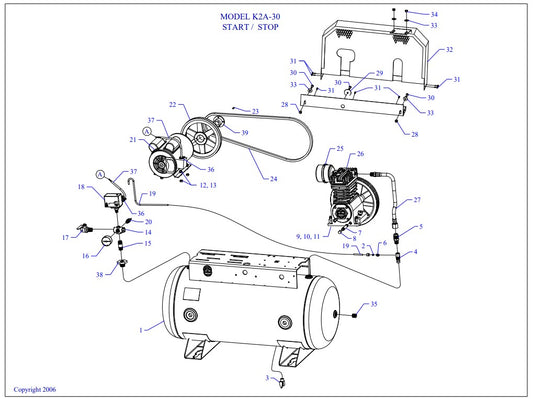 K2A-30-SSC Single & Three Phase Assembly Parts By Jenny