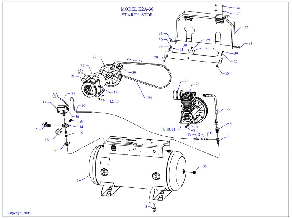 K2A-30-SSC Single & Three Phase Assembly Parts By Jenny