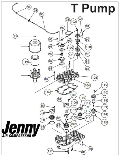 T Pump Assembly Parts By Jenny