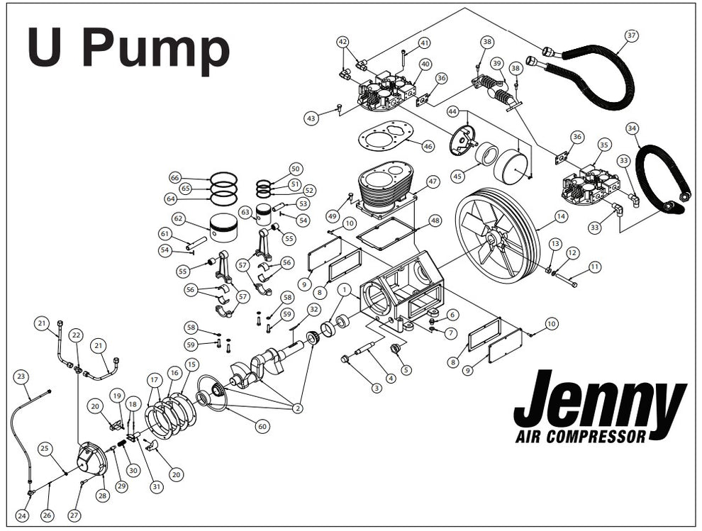 Model U Pump Assembly Parts By Jenny