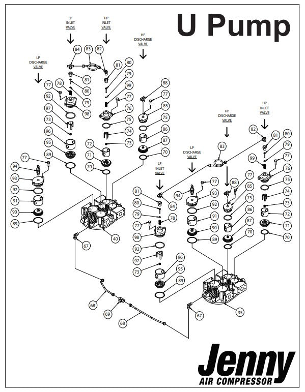 Model U Pump Assembly Parts By Jenny