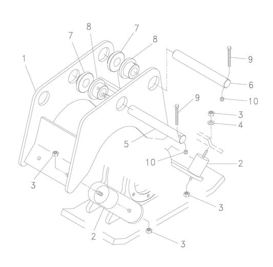 HP 35 (Serial Number 350485-350749) Hanger Bracket and Mounting Assembly Parts