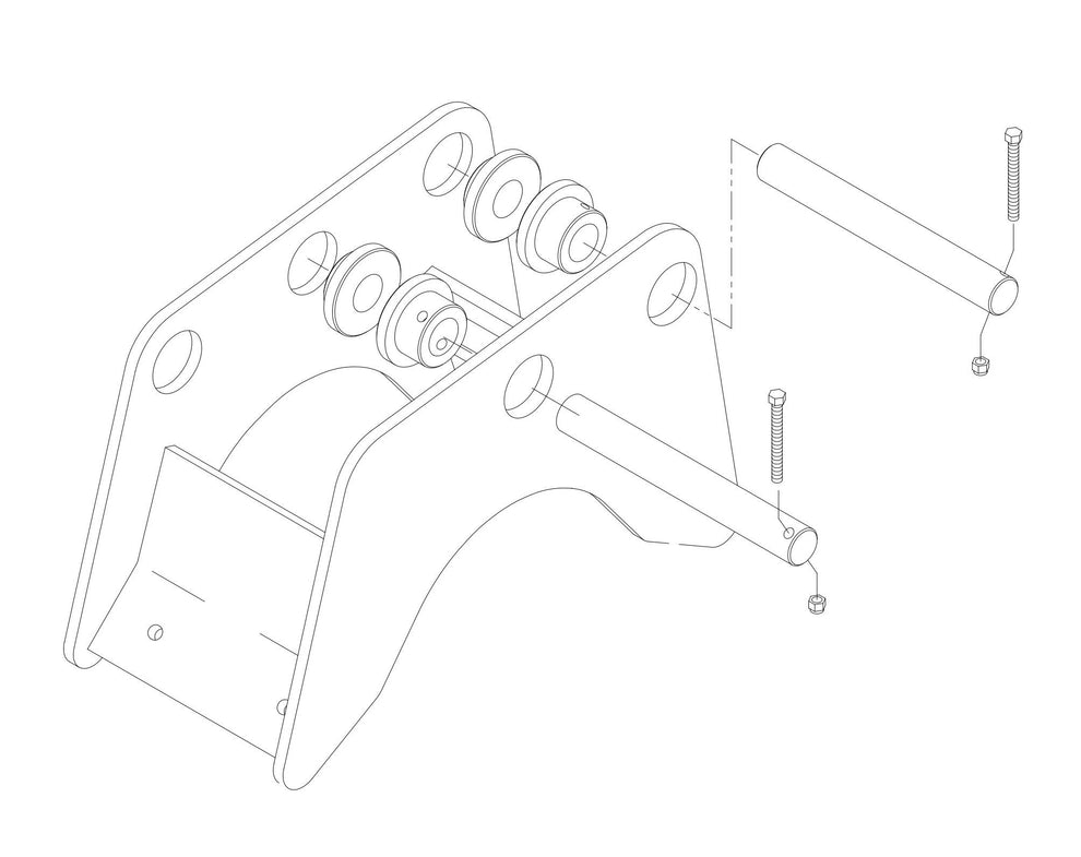 HP 35 (Serial Number 350485-350749) Mounting Pin Kit Assembly Parts