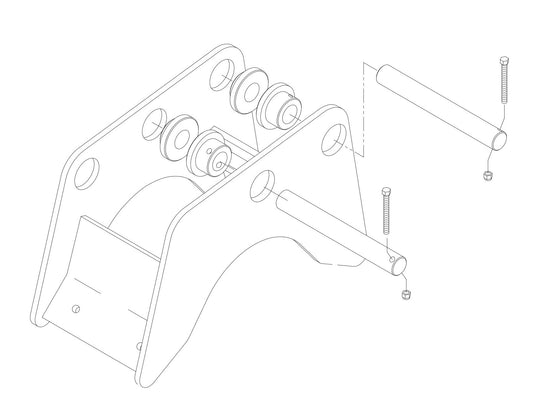 HP 35 (Serial Number 350750 and Up) Mounting Pin Kit Assembly Parts