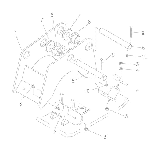 HP 35 (Serial Number 350400 - 350485) Hanger Bracket and Mounting Assembly Parts