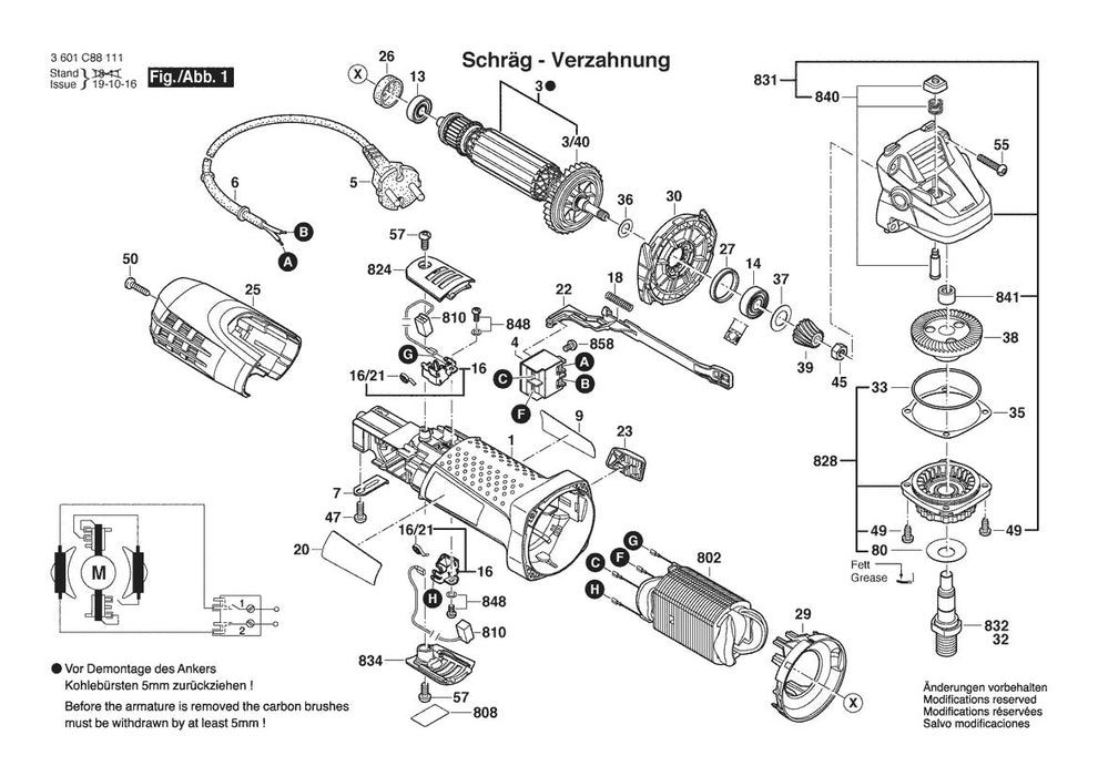1380  Bosch Slim 4-1 Bosch Grinder Parts Diagram