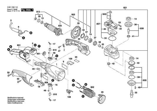 GP712VS  Bosch 7_ Variable Speed Polisher Bosch Polisher Parts Diagram
