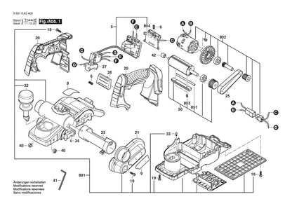 3601EA0400 Bosch Planer Parts Diagram