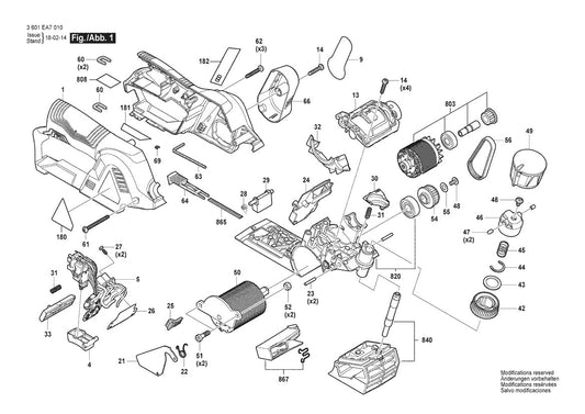GHO12V08 (3601EA7010) Bosch Planer Bosch Planer Parts Diagram