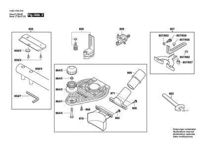 3601F0A010 Bosch Router Parts Diagram
