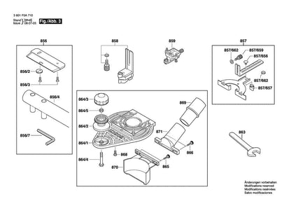 3601F0A710 Bosch Router Parts Diagram