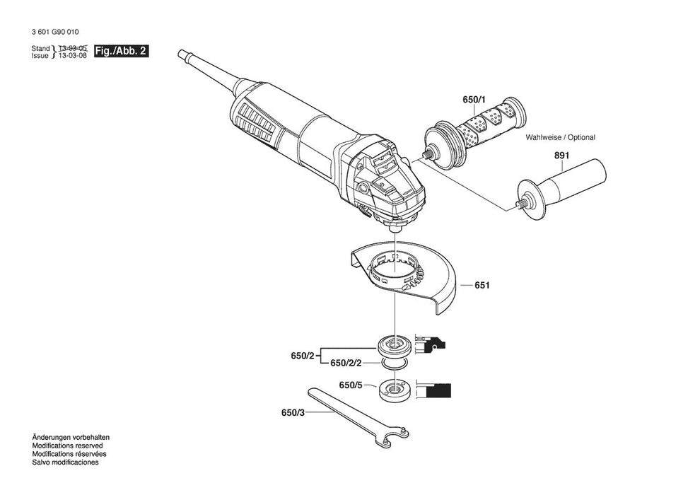 AG40-85P  Bosch 4-1 Bosch Grinder Parts Diagram