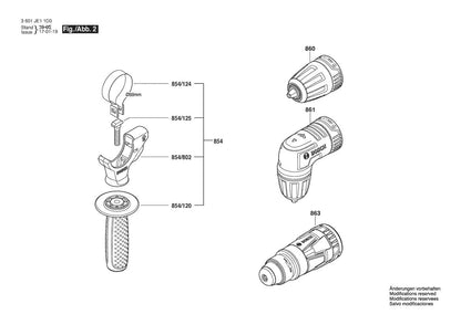 3601JE11D0 Bosch Cordless Drill Parts Diagram