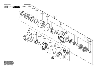 3601JG5212 Bosch Impact Wrench Parts Diagram