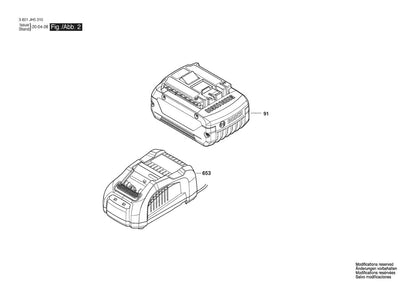 3601JH5310 Bosch Cordless Drill Parts Diagram