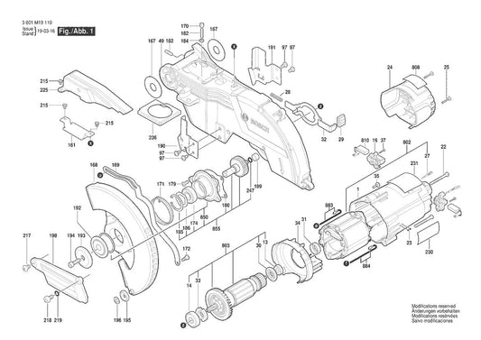 CM8S  Bosch 8-1 Bosch Miter Saw Parts Diagram