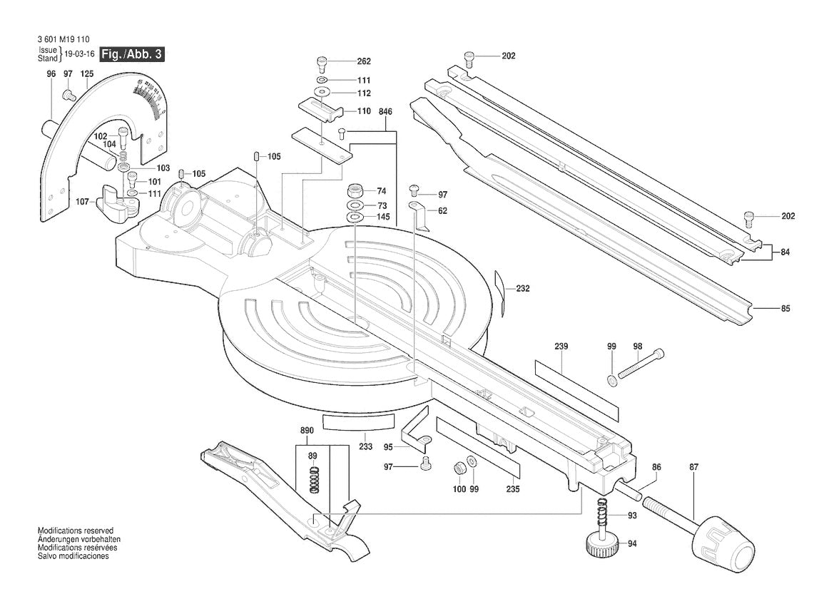 CM8S  Bosch 8-1 Bosch Miter Saw Parts Diagram