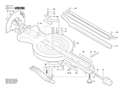 CM8S  Bosch 8-1 Bosch Miter Saw Parts Diagram