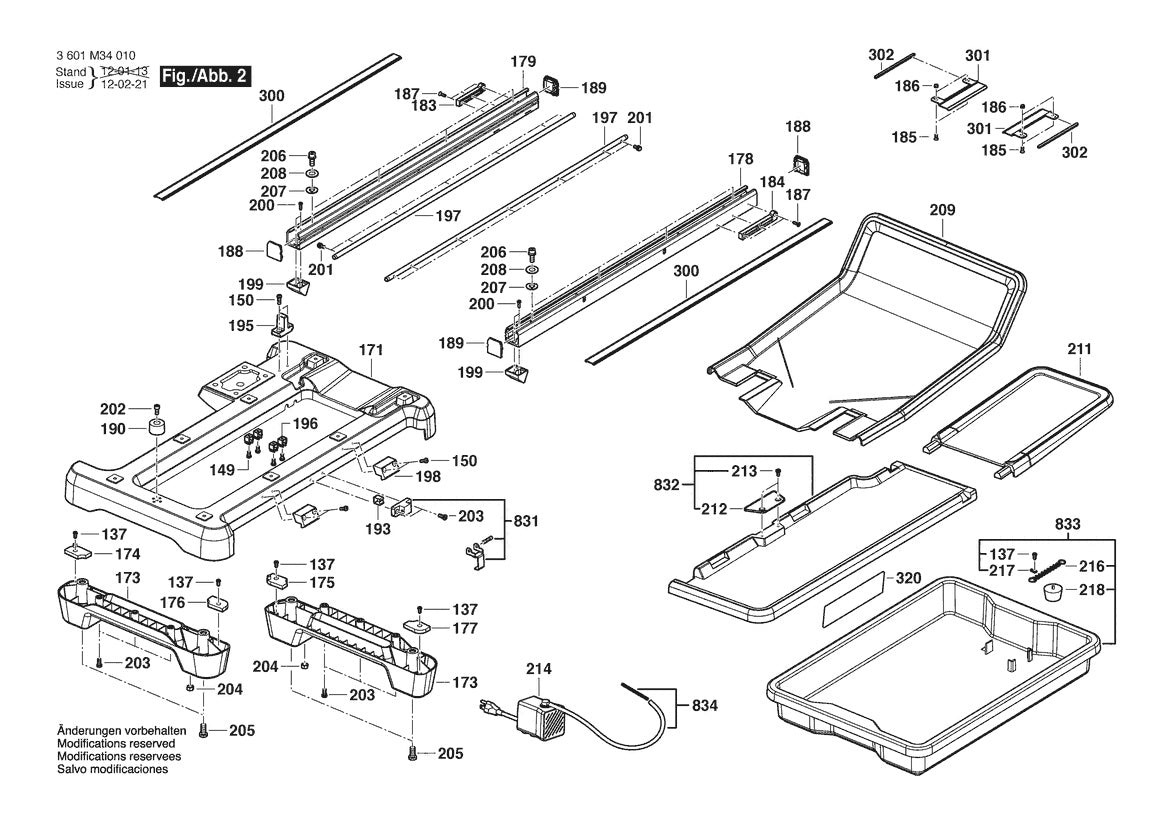TC10  Bosch 10_ Wet Tile and Stone Saw Bosch Saw Parts Diagram