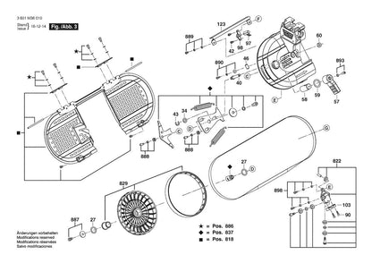 3601M36010 Bosch Saw Parts Diagram