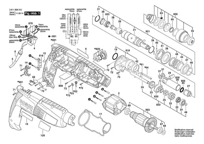 11258VSR (3611B58310) Bosch 5 Bosch Rotary Hammer Parts Diagram