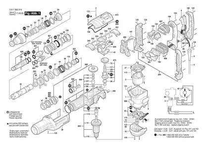 3611B65011 Bosch Hammer Drill Parts Diagram