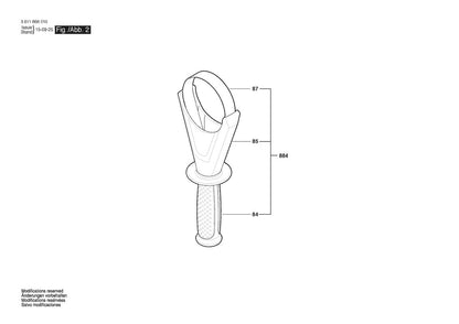 3611B66010 Bosch Rotary Hammer Parts Diagram
