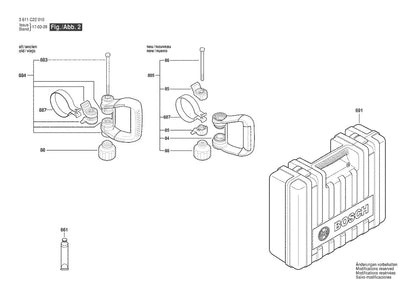 3611C22010 Bosch Demolition Hammer Parts Diagram