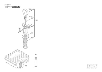 RH432VCQ  Bosch Rotary Hammer Bosch Rotary Hammer Parts Diagram