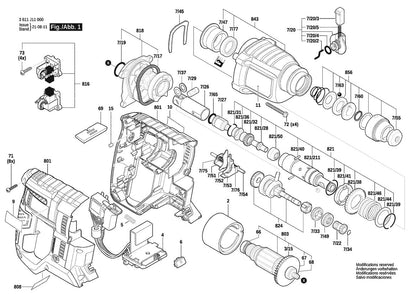 3611J11010 Bosch Cordless Drill Parts Diagram