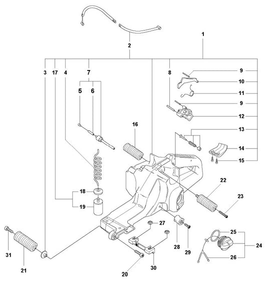 K1270 Fuel Tank Assembly Parts