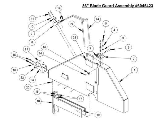 CC4120 /30EXL-3 36'' Blade Guard Assembly