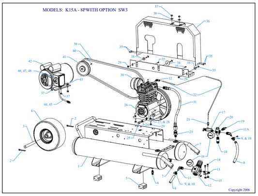 K15A-8P-CRC-SW3 Assembly Parts By Jenny