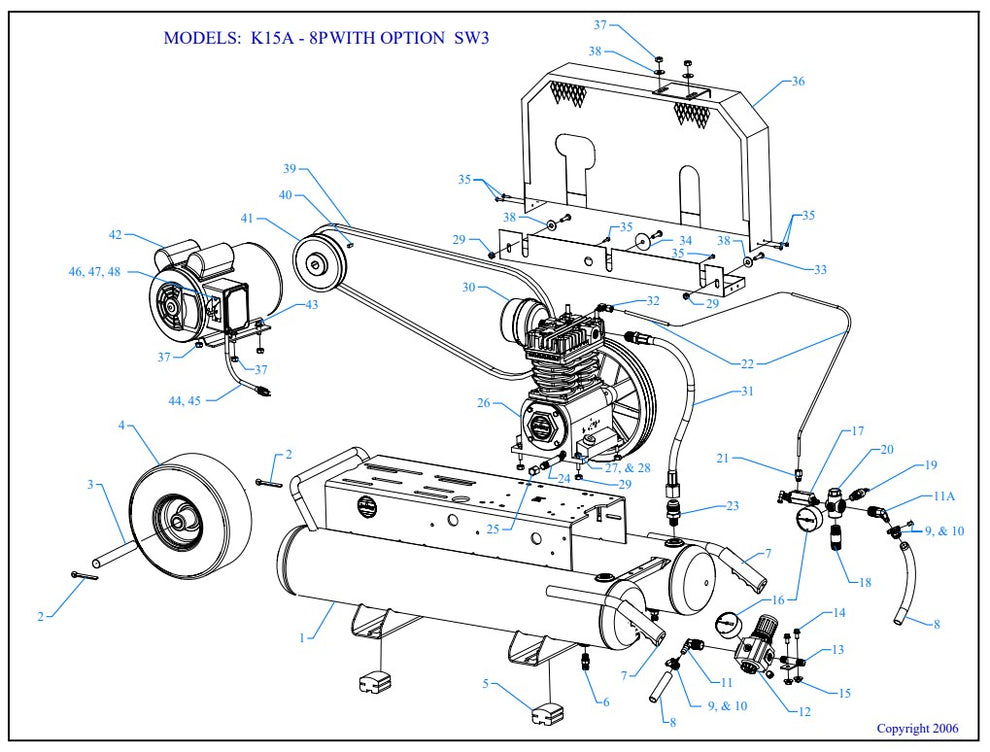 K15A-8P-CRC-SW3 Assembly Parts By Jenny