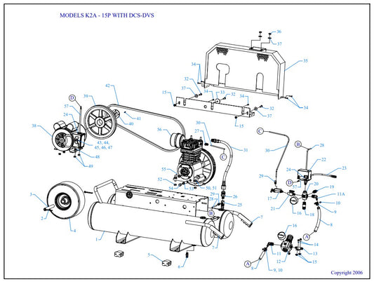 K2A-15P-DCS-DVS Assembly Parts By Jenny