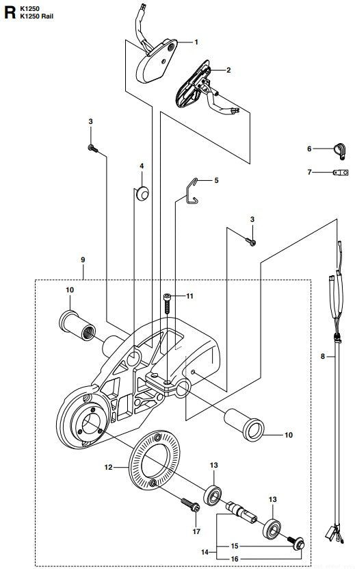 K1250 Housing Assembly Parts