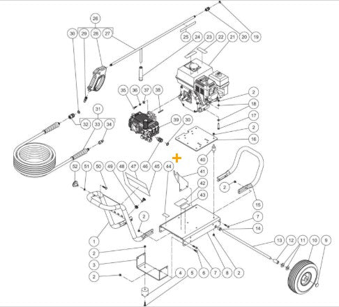 CA-2703-2MMH (sn:0-99999999) Frame Assembly Parts BY Mi-T-M