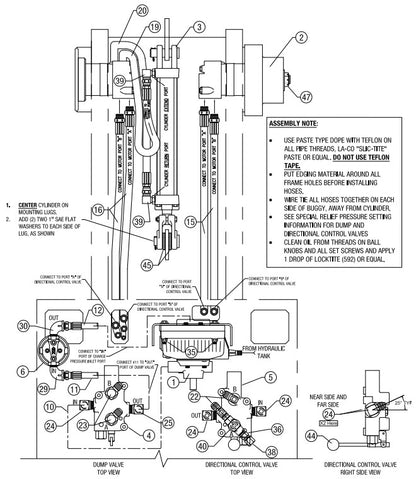 AW16-H & AW21-H Hydraulic system Assembly (Honda Engine) Parts By Allen Engineering