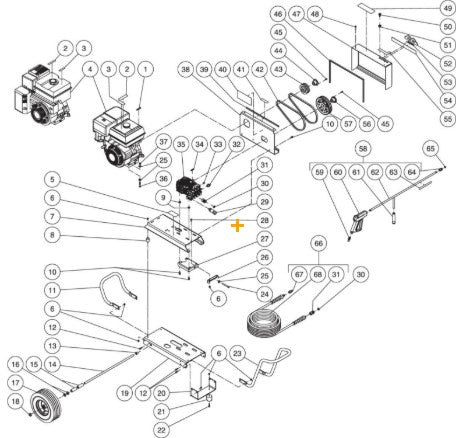 CBA-3504-0MHB (sn:10202374-10239171), CBA-3504-0MVB (sn:0-10239171) Frame Assembly Parts by Mi-T-M