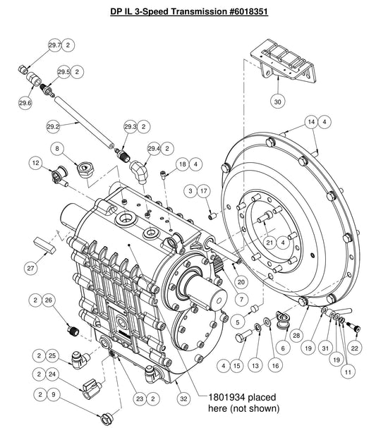 CC7574DK DP IL 3-Speed Transmission 
