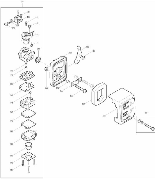 RBC260, RBC261 String Trimmer Assembly Part 3 by Makita