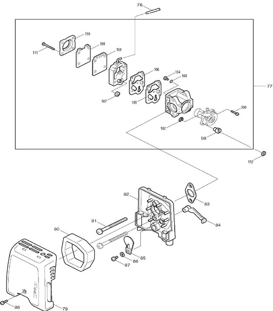 RBC251 String Trimmer Assembly Part 3 by Makita