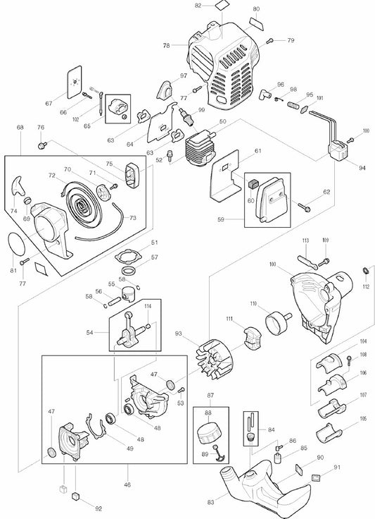 RBC2510 String Trimmers Assembly Part-3  by Makita