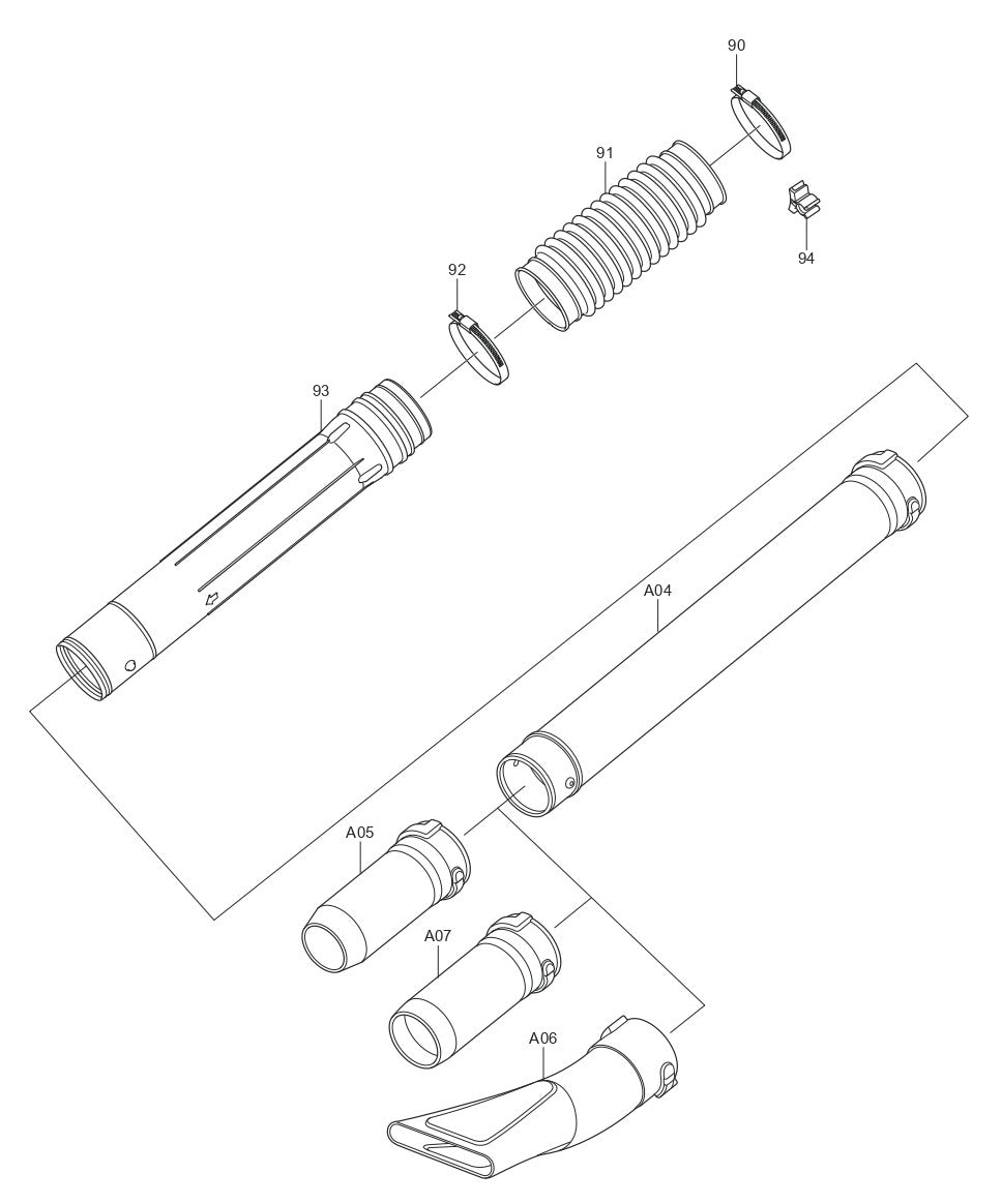 EB7650TH Tube Assembly Parts