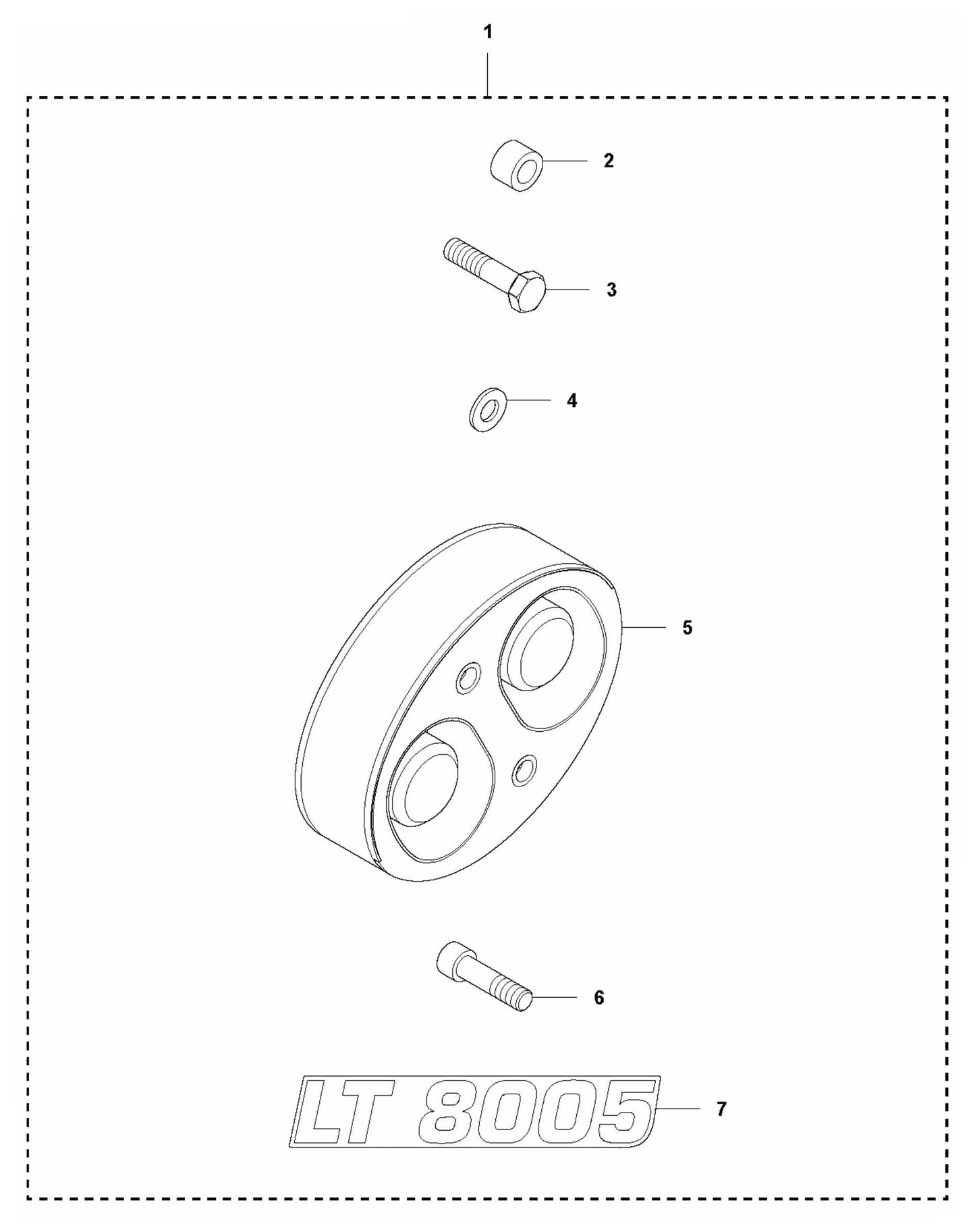LT 8005 Shock Absorber Repair Kit Assembly Parts by Husqvarna