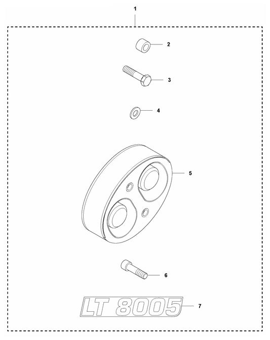 LT 8005 Shock Absorber Repair Kit Assembly Parts by Husqvarna
