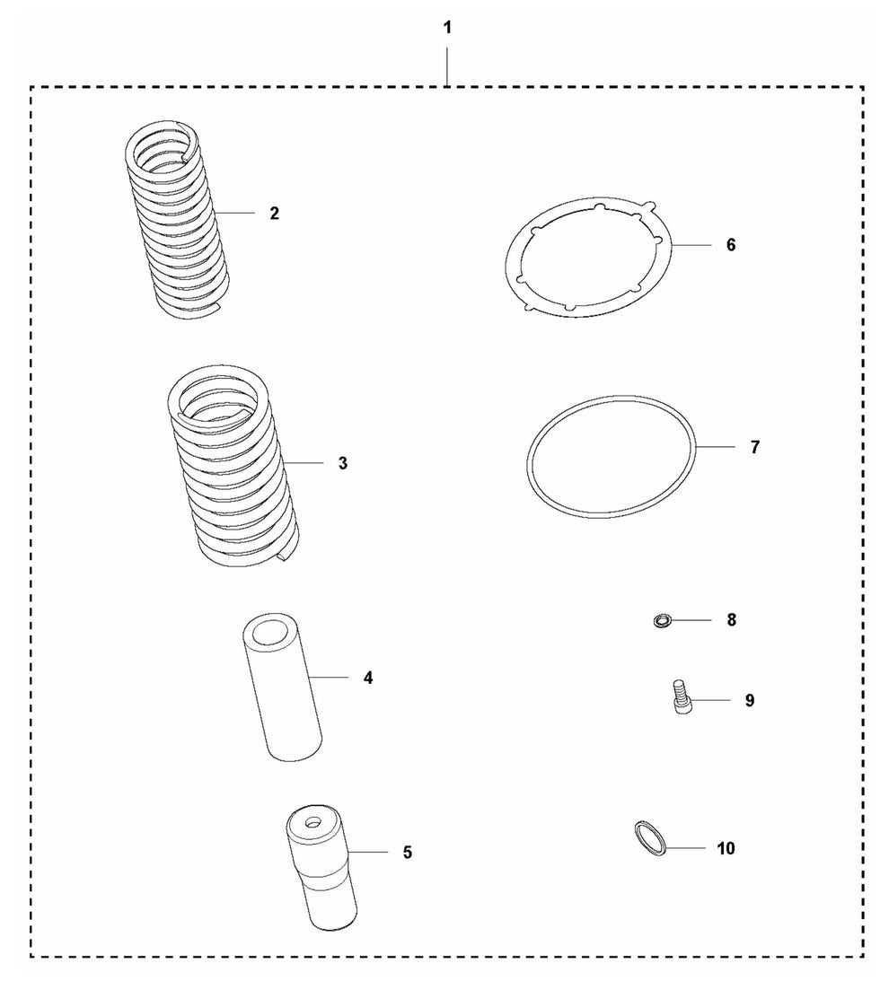 LT 8005 Spring Unit Repair Kit Assembly Parts by Husqvarna