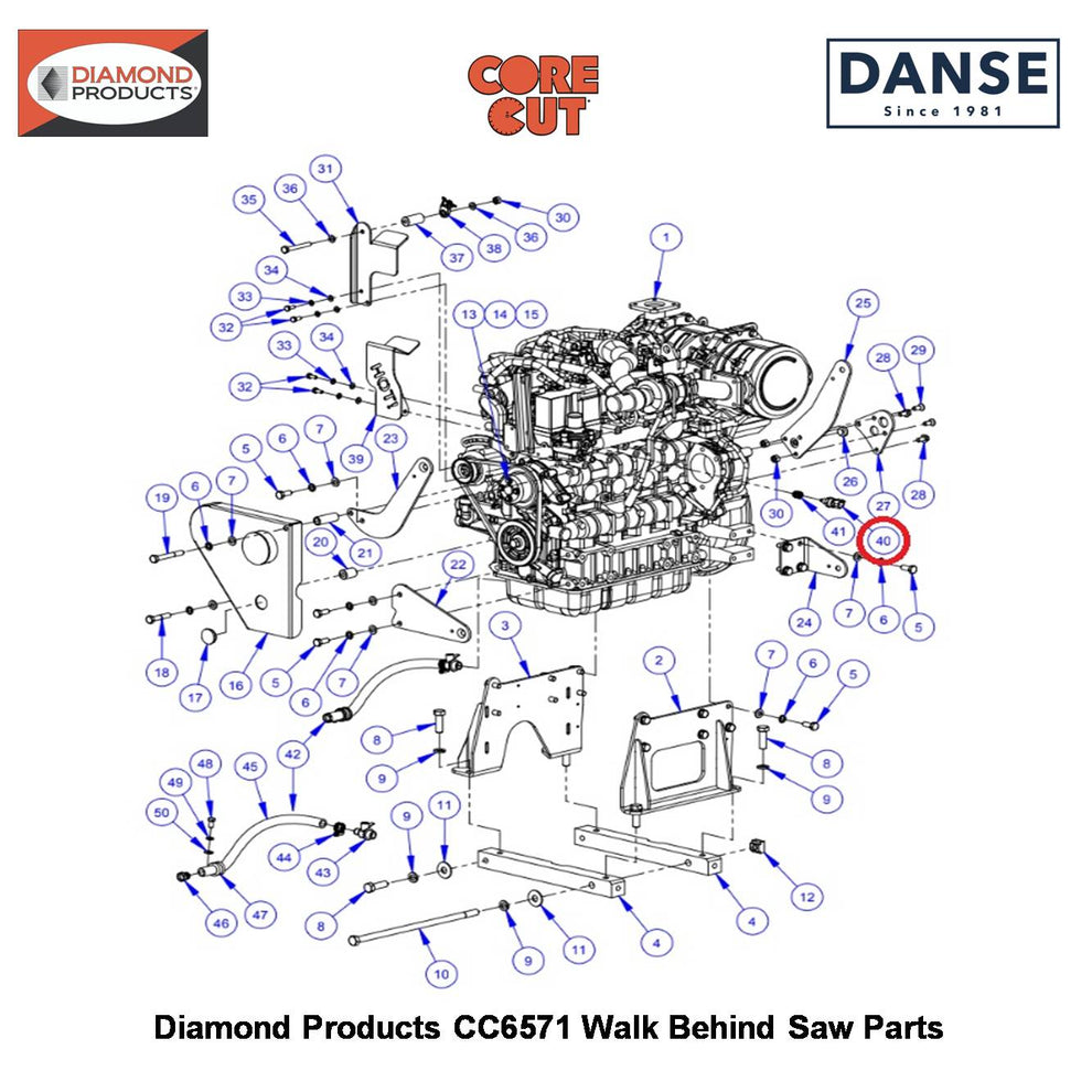 Sender, Low Coolant Level Dry Sinking 2801290 Fits Core Cut CC6571 Walk Behind Saw By Diamond Products